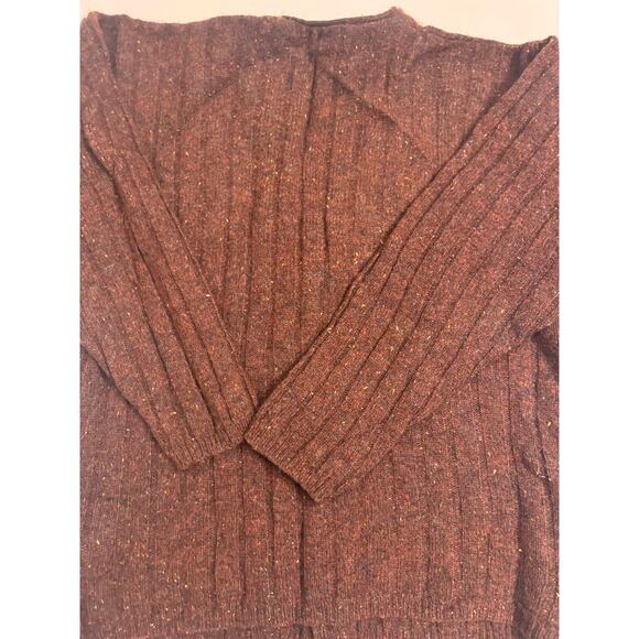 Vtg Britches Great Outdoors Wool Blend Cardigan Sweater Wine Red Size XL Women - Picture 4 of 4